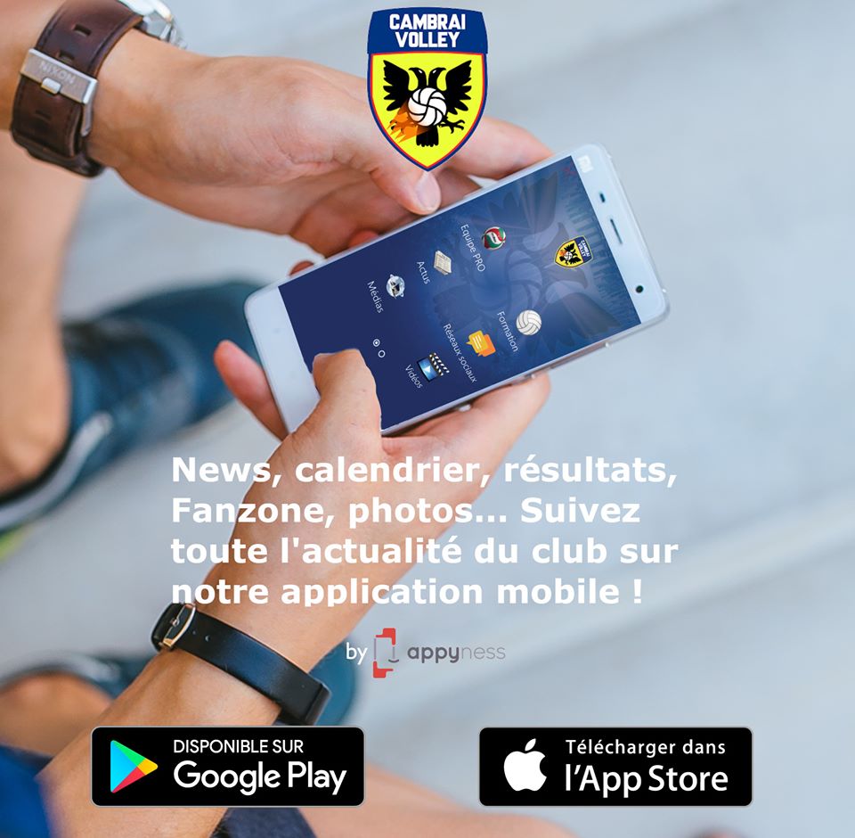 Le Cambrai Volley lance son appli